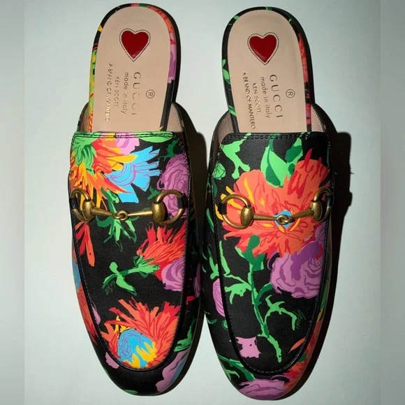 Gucci x Ken Scott Floral Mules - Picture 1 of 5